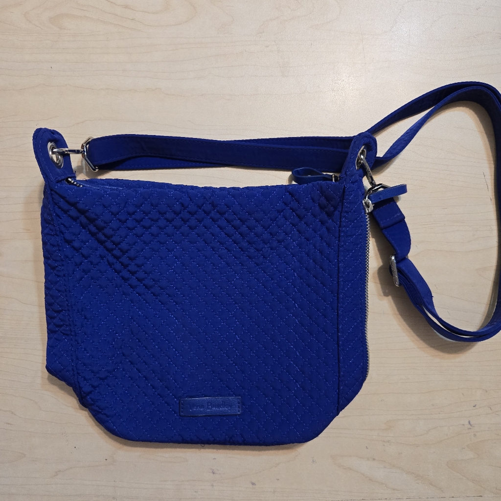 Microfiber Crossbody Bag Classic Navy Blue